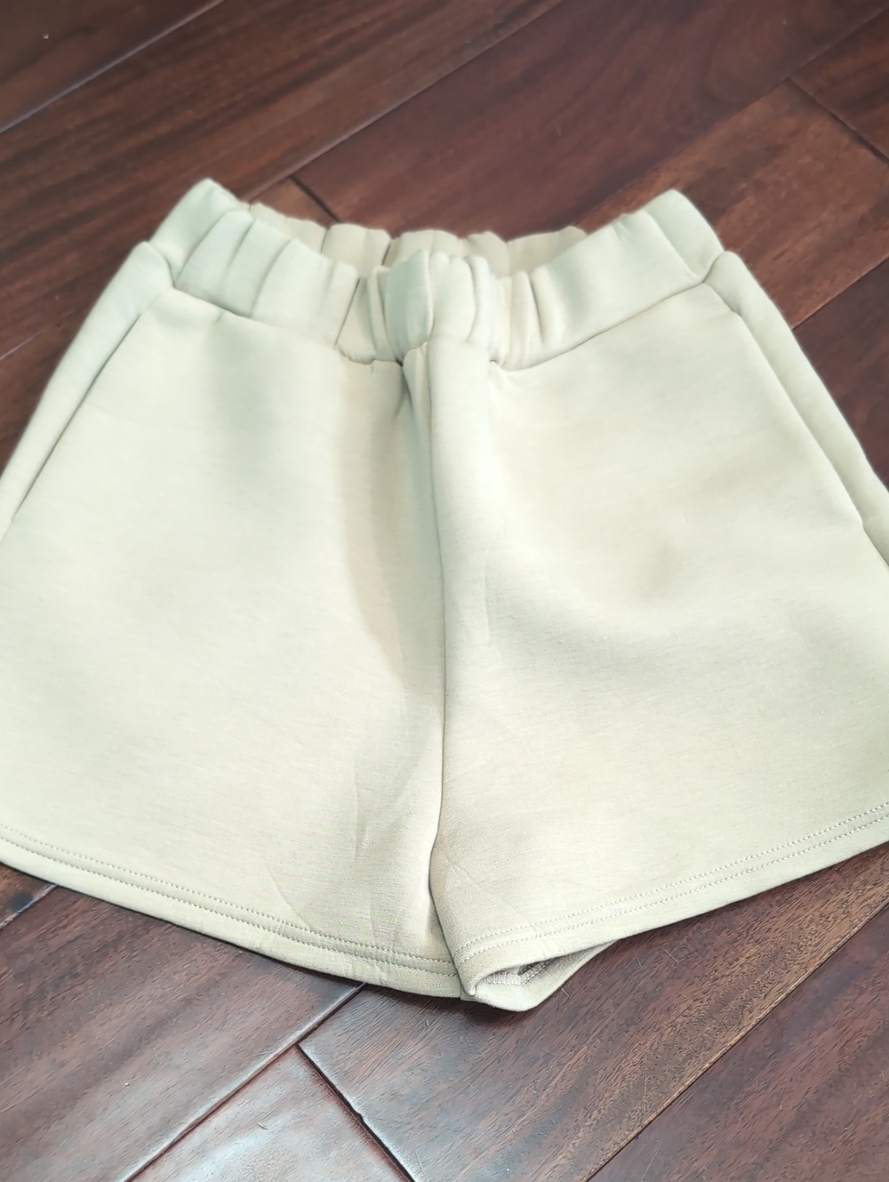 Vici Khaki Athletic Shorts with Elastic Waist